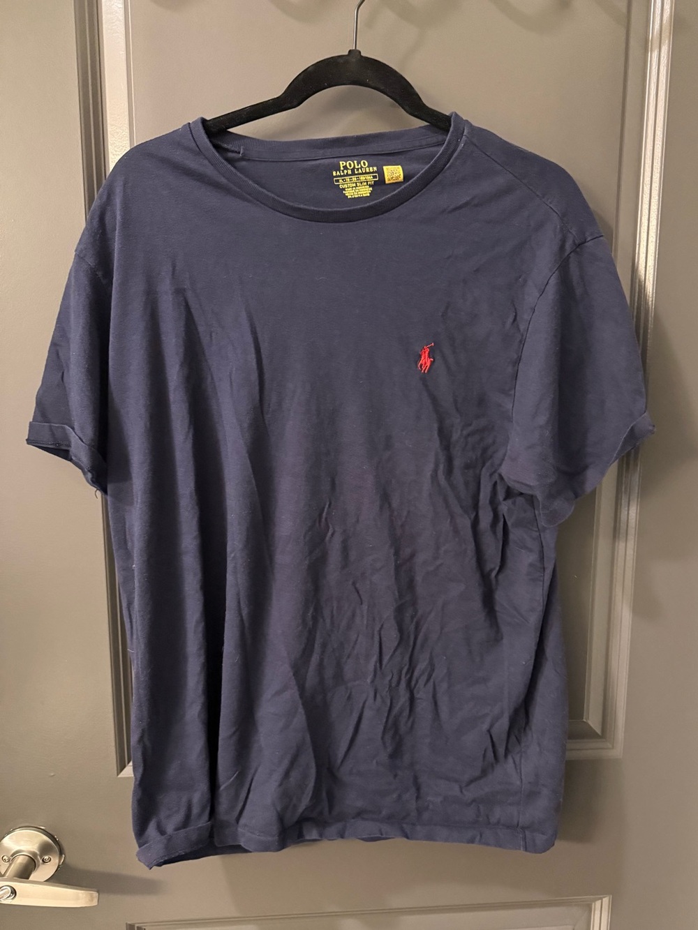 Polo by Ralph Lauren Navy Short Sleeve Tee with Red Pony Logo